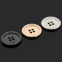 Metal button coat windbreaker button high-end round suit suit button four-eye hundred tower coat button accessories