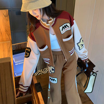 SANDRO MOSCOLONI2022 new fashion foreign air fracking Street jersey trendy with two sets of women