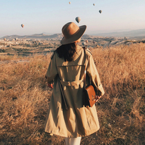  SANDRO MOSCOLONI windbreaker womenS mid-length 2021 spring new British style thin small jacket