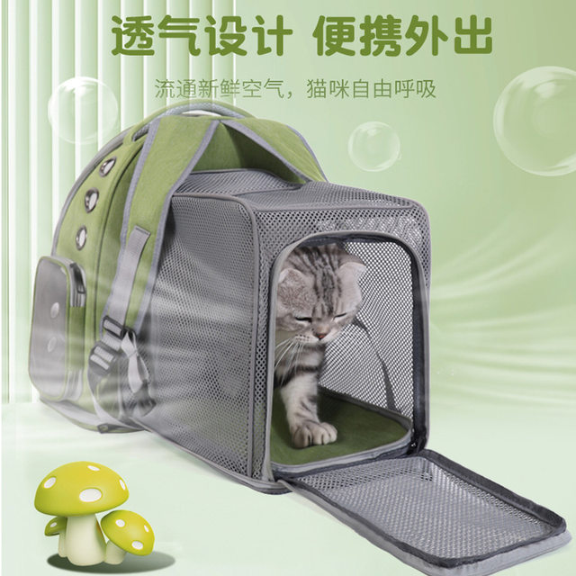 Cat Carrier Portable Travel Pet Backpack Large Space Expandable Cat Backpack Transparent Space Capsule Dog Backpack