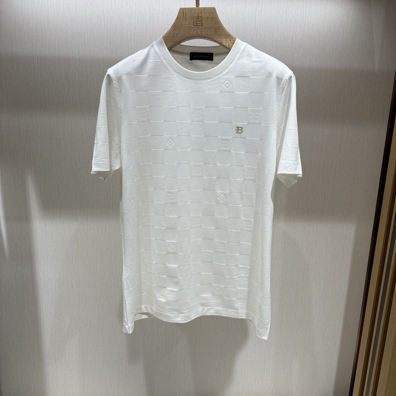 Bosssunwen Spring and Summer Round Neck Business Casual Short-Sleeved T-Shirt 142320452280 Tag Bosssunwen Spring and Summer Round Neck Business Casual Short-Sleeved T-Shirt 142320452280 Tag