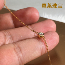 Huilai jewelry 18K diamond blister bracelet womens single diamond diamond blister bracelet small fresh jewelry