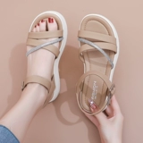 Модные сандалии для матери, модная обувь, летние комфортные туфли, городской стиль, для среднего возраста