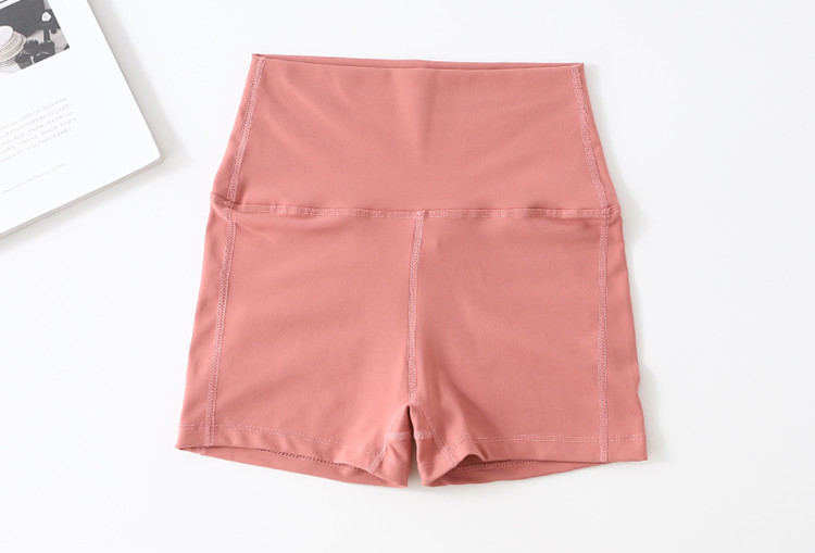Quần thể dục eo cao tập thể dục nhanh khô chạy bộ yoga đỏ bó sát quần short thể thao thun hông mông quần nữ nóng bỏng - Quần thể thao quần gym nữ