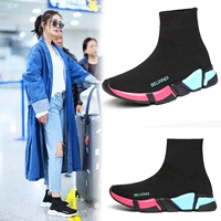 Giày thun nữ Paris phiên bản Hàn Quốc của ulzzang giày cao đầy màu sắc những người yêu thích giày dày vớ vớ nam và nữ giày thủy triều những đôi sneaker nữ nên có