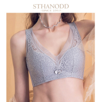 Bigano underwear womens incognito small chest sexy gathered anti-sagging thin upper bracket adjustment bra set light luxury