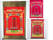 Large and small silk cloth first three generations of ancestors of the ancestors enshrined pictures like Xiantang single cloth Genealogy
