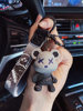 Chameleon Bear Keychain Exquisite Car Key Pendant Internet Celebrity Little Bear Unisex Backpack Pendant Keychain&6