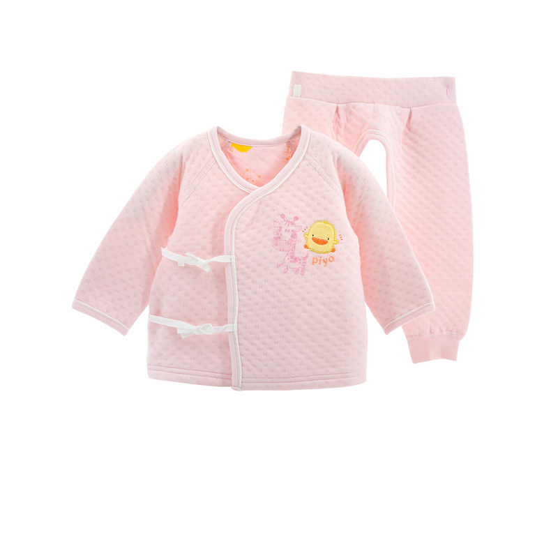 Clear Cabin Yellow Duckling Baby Lingerie Suit Spring Autumn Slim Clip Cotton Warm Winter Long Sleeve 0-6 Newborn Baby