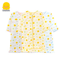 Yellow duckling baby sleeping baby men and women baby pure cotton gauze summer thin 0 - 24 months anti - kick
