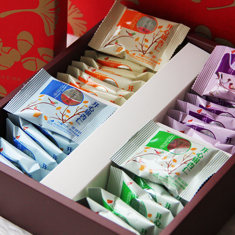 Happy Ginkgo kernel Xuzhou specialty cooked white fruit Jiangsu Pizhou Changshou fruit High-speed rail leisure snack 288g box