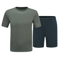 Childrens summer physical fitness clothing flame blue olive green sea soul physical training clothing parent-child suit to expand summer camp