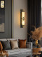 New Chinese Style Jade Wall Lamp High-End All-Copper Living Room Background Wall Lamp Bedroom Bedside Hotel Villa Corridor Wall Lamp