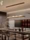 Dongbo new Chinese style chandelier restaurant lamp modern simple one-word strip lamp new bar table solid wood tea room lamp