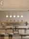 Song-Style Aesthetic Restaurant Pendant Light, Long Strip, All-Copper, Solid Wood, Study Room, Bar Counter, New Chinese Style, High-End Zen Tea Room Pendant Light