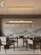 New Chinese-Style Chandelier, Minimalist Iceberg Creative Designer Dining Room Lamp, Tea Table, Dining Room, Linear Long Table, Tea Room Lamp