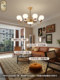 Second-Hand Living Room Fan Light, New Chinese-Style Retro Dining Room and Bedroom Integrated Fan Light, Silent All-Copper Smart Ceiling Fan Light
