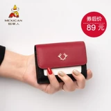 Mexican/稻草人 Картхолдер, сумка через плечо, кожаный короткий кошелек, коллекция 2021