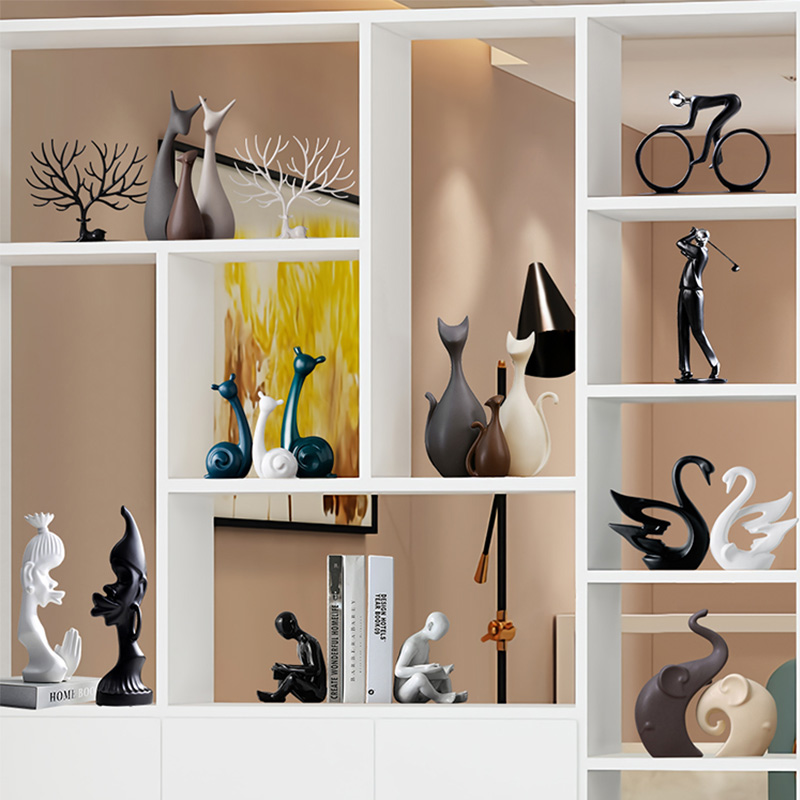 Nordic light luxury decoration small swing pieces creative simple modern home living room wine cabinet set up a family of three or four