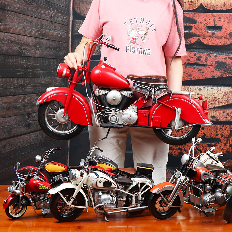 Old Locomotive Locomotive Industrial Wind Model Photo-Prop Shop Shop Window Adornment Vintage Wine Cabinet Hem