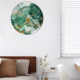 Nordic marble pattern light luxury wall clock living room home fashion internet celebrity clock ins modern simple golden clock