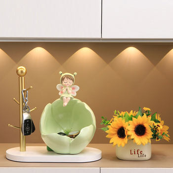 Flower fairy's entrance key coin storage ornament