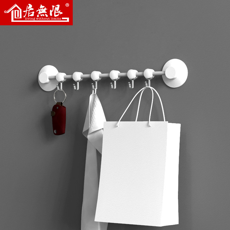 Hook Creative Magic Stick Powerful Adhesive Free To Punch Wall Door Rear Minimalist Around Wall Row Hook No-Mark Dorm-Free Dorm Room