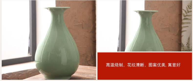 Jingdezhen ceramic vase furnishing articles I and contracted sitting room porch decoration of Chinese style household creative flower arranging flowers