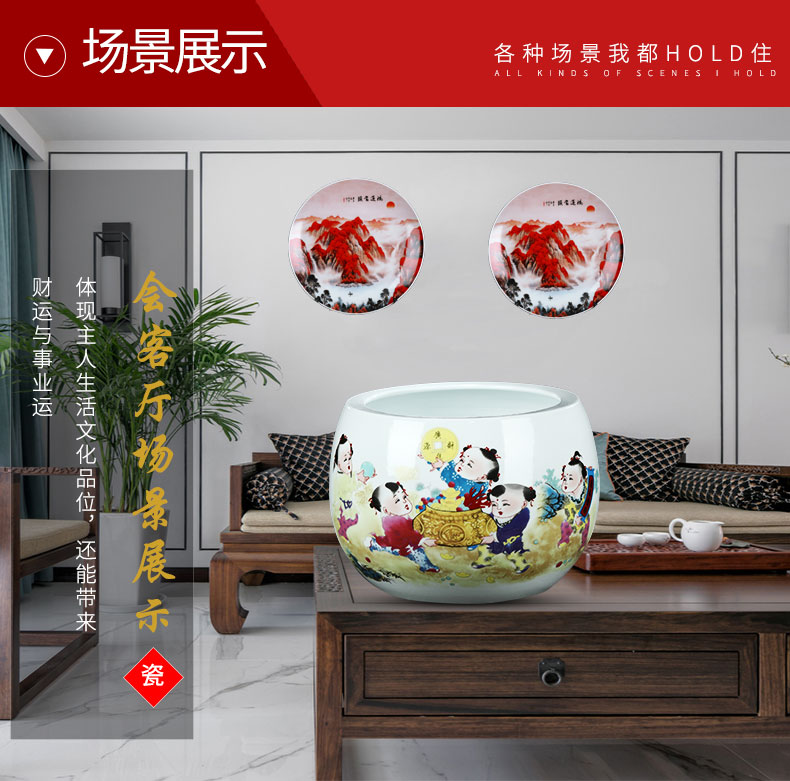 Jingdezhen ceramics cornucopia aquarium furnishing articles creative home sitting room porch decorate gifts flowerpot gifts