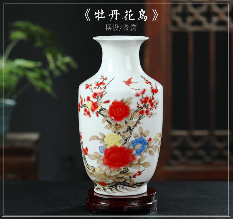 Jingdezhen ceramics floret bottle furnishing articles dried flower arranging flowers Chinese wine sitting room adornment TV ark, crafts