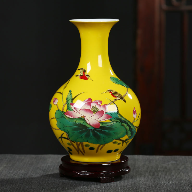 Jingdezhen ceramic floret bottle furnishing articles of Chinese style living room TV cabinet flower arranging, arts and crafts decoration home decoration