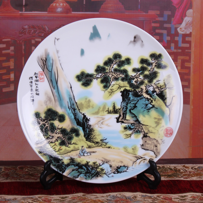 The Send stents jingdezhen ceramic mural decoration plate dish sat dish wine furnishing articles furnishing articles setting wall hanging plate
