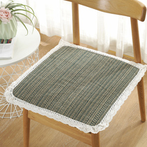 Four seasons universal thin cotton linen chair cushion non-slip office cushion student computer chair cushion dining chair cushion winter
