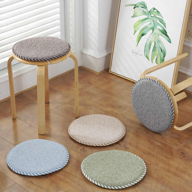 Customized Summer Round Student Chair Mat Round Heating Cut Pre-Slide Sponge Co Office Chair Mat