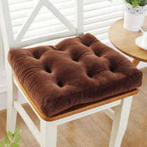 Winter thick non-slip plush chair cushion student cushion Internet cafe chess and card stool chair cushion tatami butt cushion