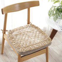 Set for winter thickened non-slip plush chair cushion Internet café seat cushion office Stool Chair Mat with strap Butt Cushion