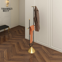 Italian TIE coat rack hanger Floor-to-ceiling bedroom simple clothes bag storage rack Household living room simple