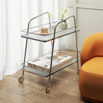 Iron prince Modern simple mobile cafe Creative coffee table Living room wine car Hotel business dining car cart