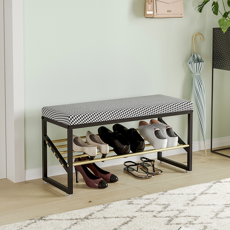 Entrance on the doorway to the door stool light and luxurious bird-changing shoes stool Entrance Extremely Narrow home Shoe Rack can sit on a small stool