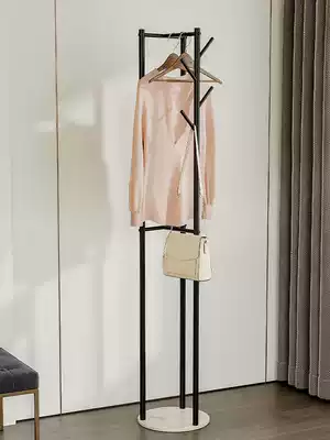 Gold coat rack ground-to-ceiling Nordic bedroom small hanger room hanger clothes rack rack rack