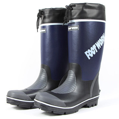 Super high rain shoes men's fashion high tube spring and summer steel nail bottom waterproof rain boots rubber non-slip fishing rock fishing shoes boarding reef shoes