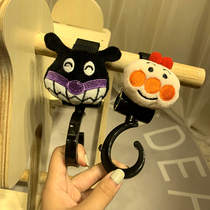 Anpanman cartoon childrens car hook multi-purpose velcro baby stroller hook