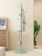 Solid Wood Coat Rack Dopamine-Style Clothes Rack Bedroom Floor-Standing Home Use Cream-Style Clothes and Bag Rack