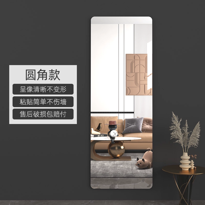 tủ gương thông minh Tường gương dài acrylic tự dính Gương mềm cửa sau cửa Gương dài độ nét cao Nhãn dán gương tủ quần áo ẩn không đục lỗ tủ gương treo tường tủ gương inox 