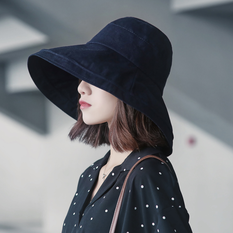 Hat Han version 100 hitch a great hat hat lady seaside Japan sunscreen hat anti-UV shade sunbeds out of the beach