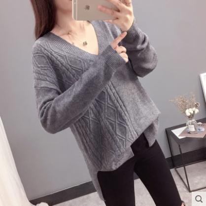 Anti-mùa qingcang phụ nữ áo len siêu lửa dày 2020 mới nước giả nhung knitsweater sâu đến đầu gối lỏng lẻo mã quần áo của phụ nữ