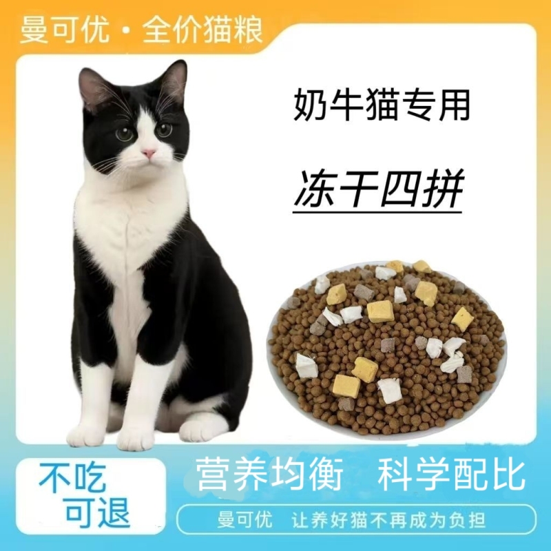Freeze-Dried Cat Food for Dairy Cats, Black and White Cats, and Domestic Cats, Suitable for Both Adult and Kitten Cats, Recommended for General Use Freeze-Dried Cat Food for Dairy Cats, Black and White Cats, and Domestic Cats, Suitable for Both Adult and Kitten Cats, Recommended for General Use