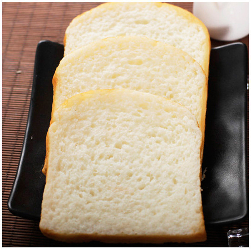 Simulation original taste bread slices toast model Western dining shop window display decoration Early teaching young children emulating food props