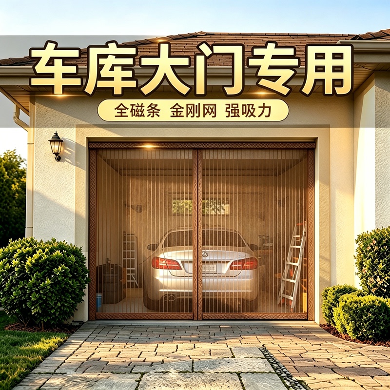 Garage Door Summer Mosquito-Proof Curtain 2026 New Upgraded High-End Strong Magnetic Mesh Screen Garage Door Summer Mosquito-Proof Curtain 2026 New Upgraded High-End Strong Magnetic Mesh Screen