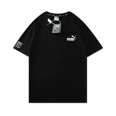 Summer Fashion Tide Brand Short Sleeve Leisure Sports Student Round Neck ins Cotton T-shirt Top Solid Color Half Sleeve Thin